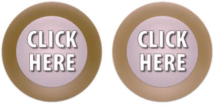 Two round buttons, both with text, "click here". Similar color, simulating colorblind view.